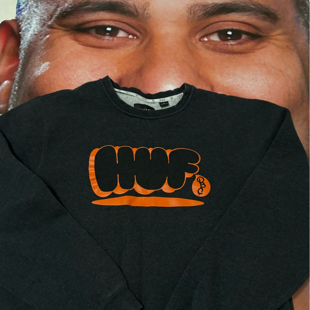 🛹🧡 HUF graffiti throwie bubble letters crewneck Men’s XL 🧡🛹